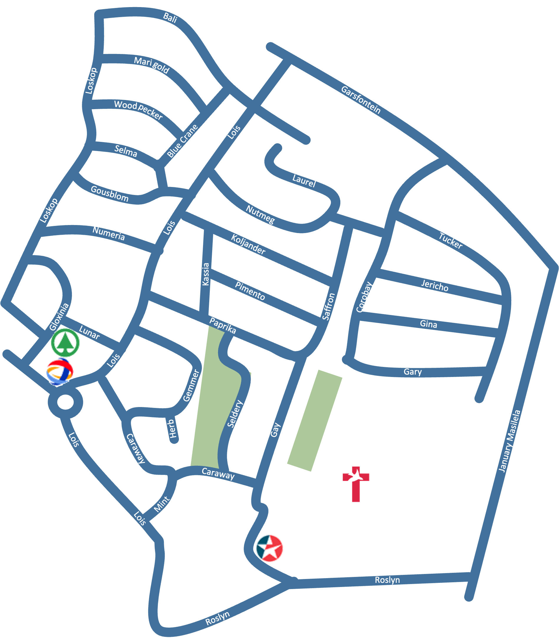 Newcom Area Map